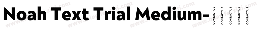 Noah Text Trial Medium字体转换